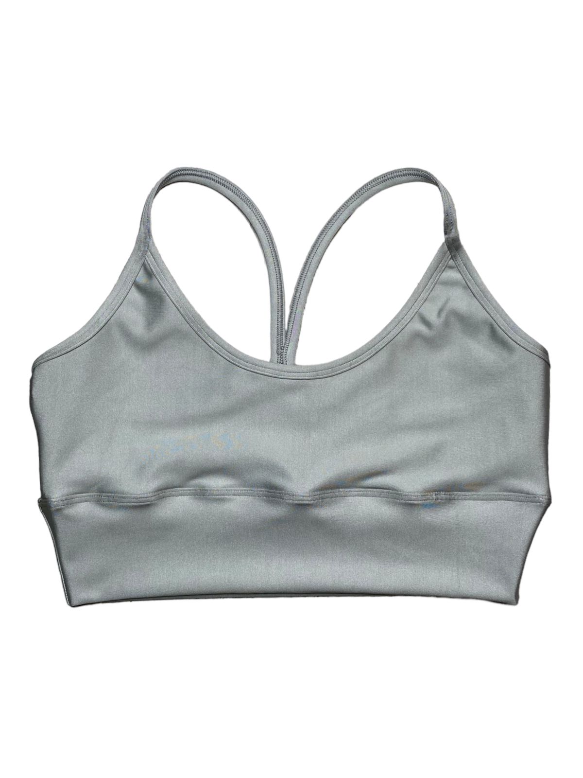 TOP GLAMOUR METALIZADO SILVER