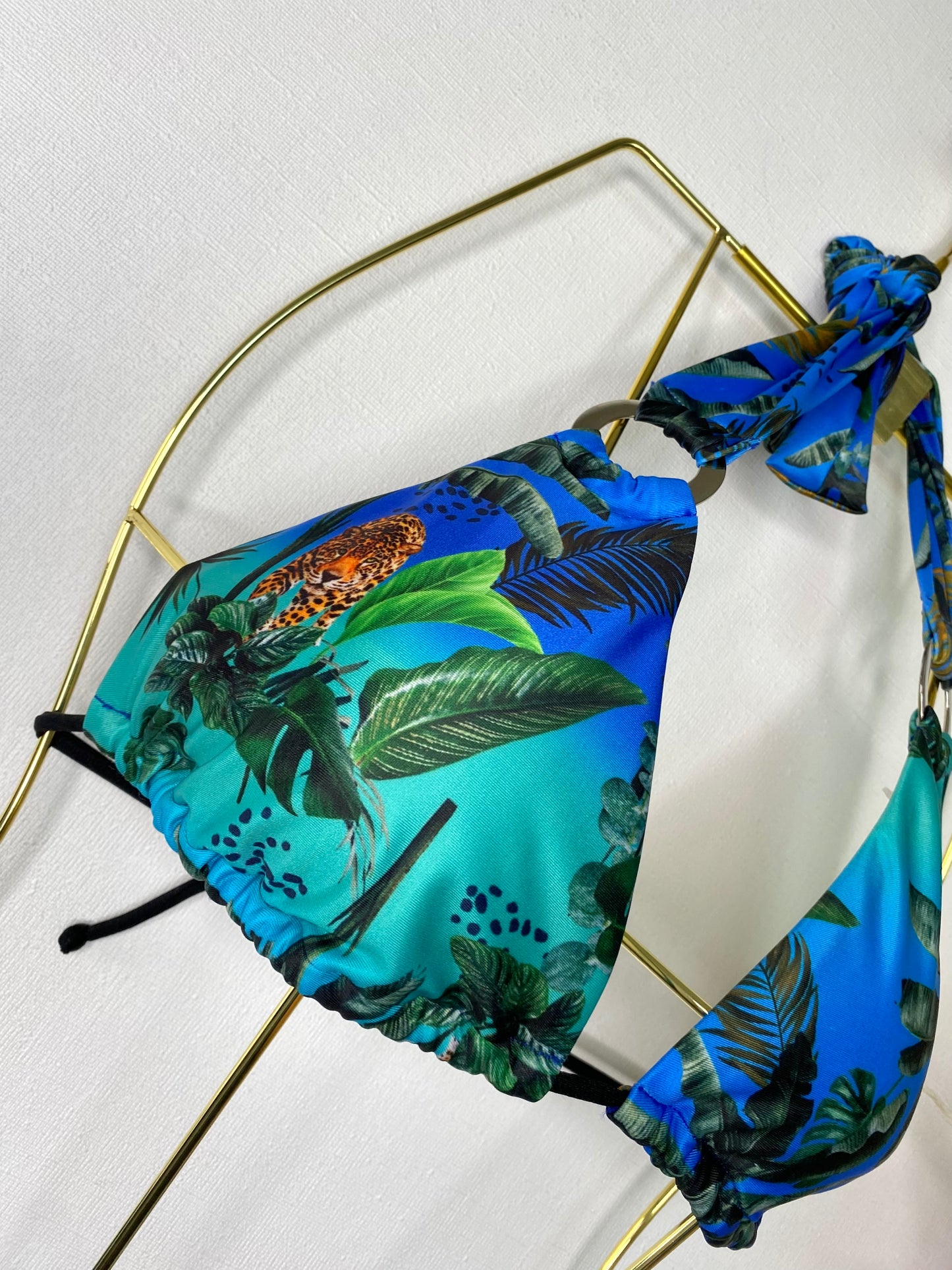 BIKINI AZUL ESTAMPADO