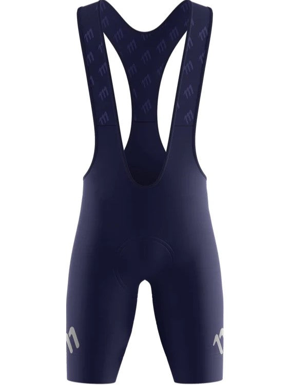 BIB SHORT SIN COSTURAS AZUL MUJER