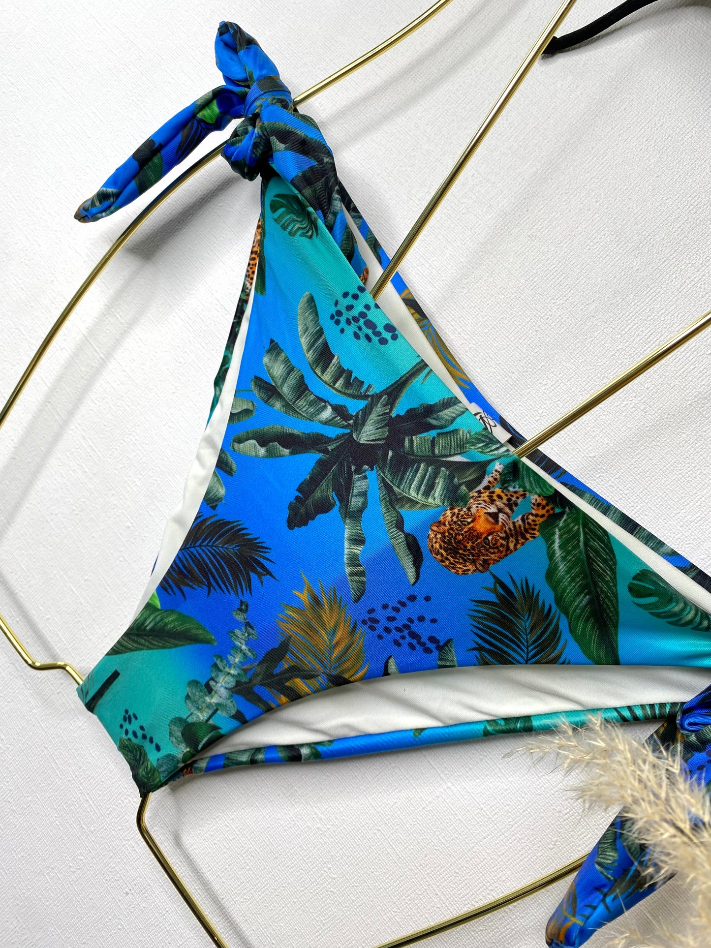 BIKINI AZUL ESTAMPADO