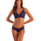 BIKINI GIRASOLES NEGRO CON AZUL