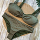 BIKINI LIRA BORDADO VERDE OLIVA