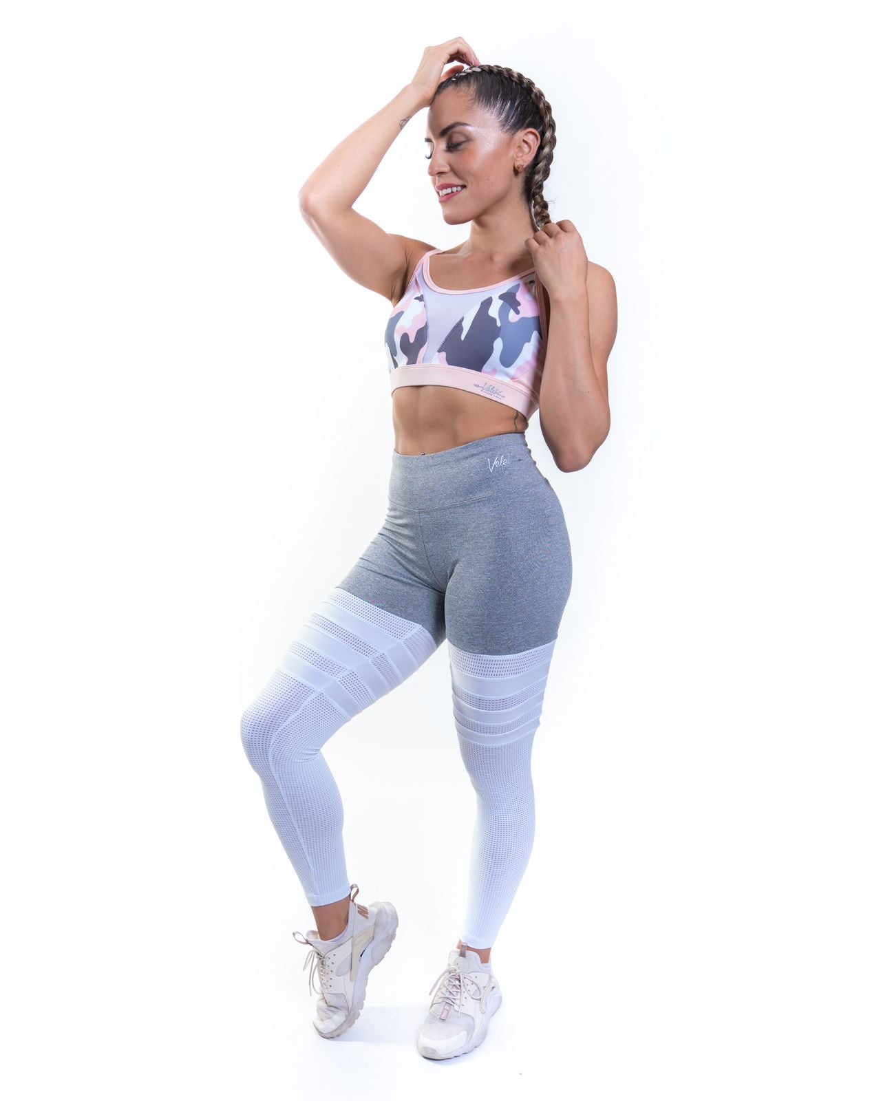 LEGGINS LINES GREY & WHITE