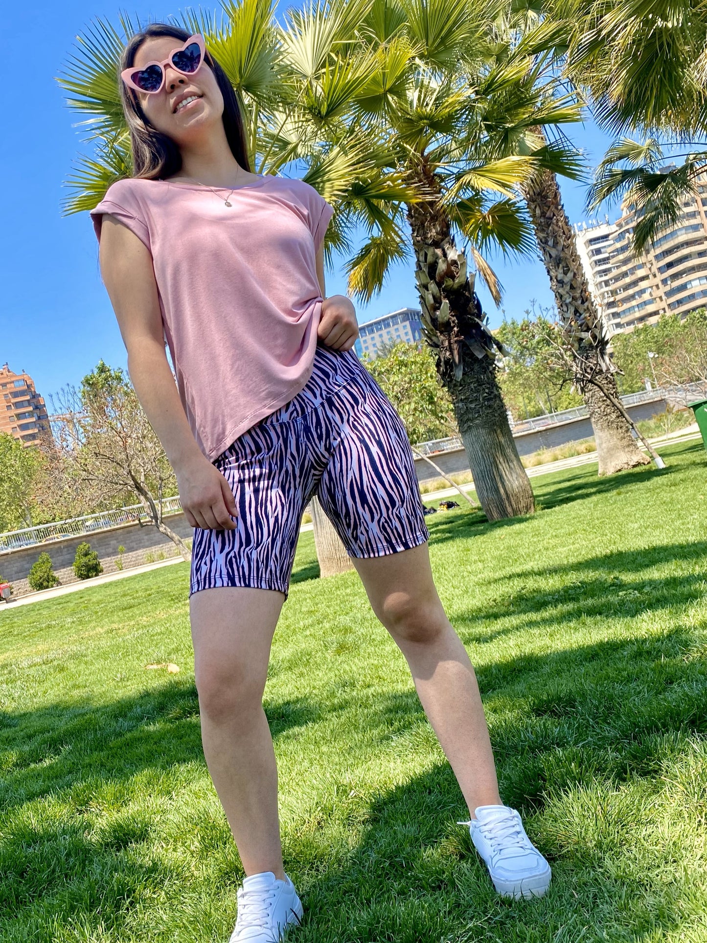 MID BIKER TIGER PINK