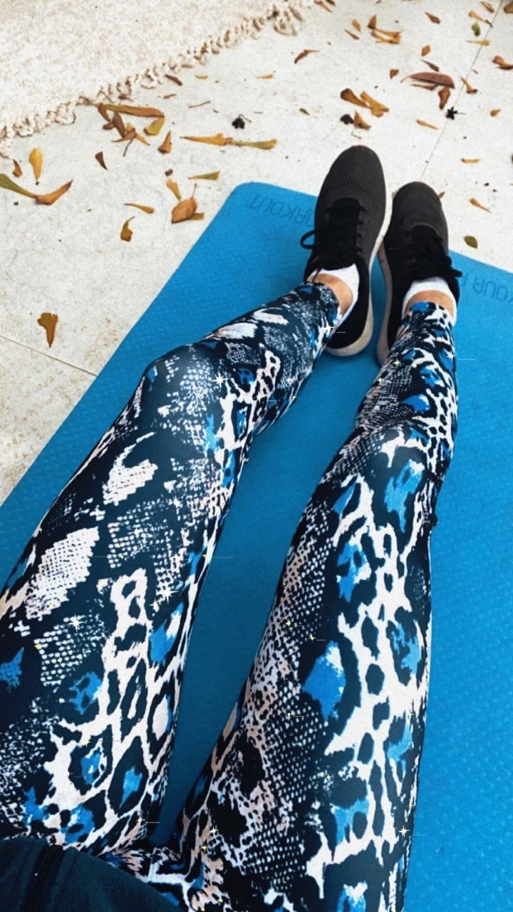 LEGGINS BLUE SNAKE